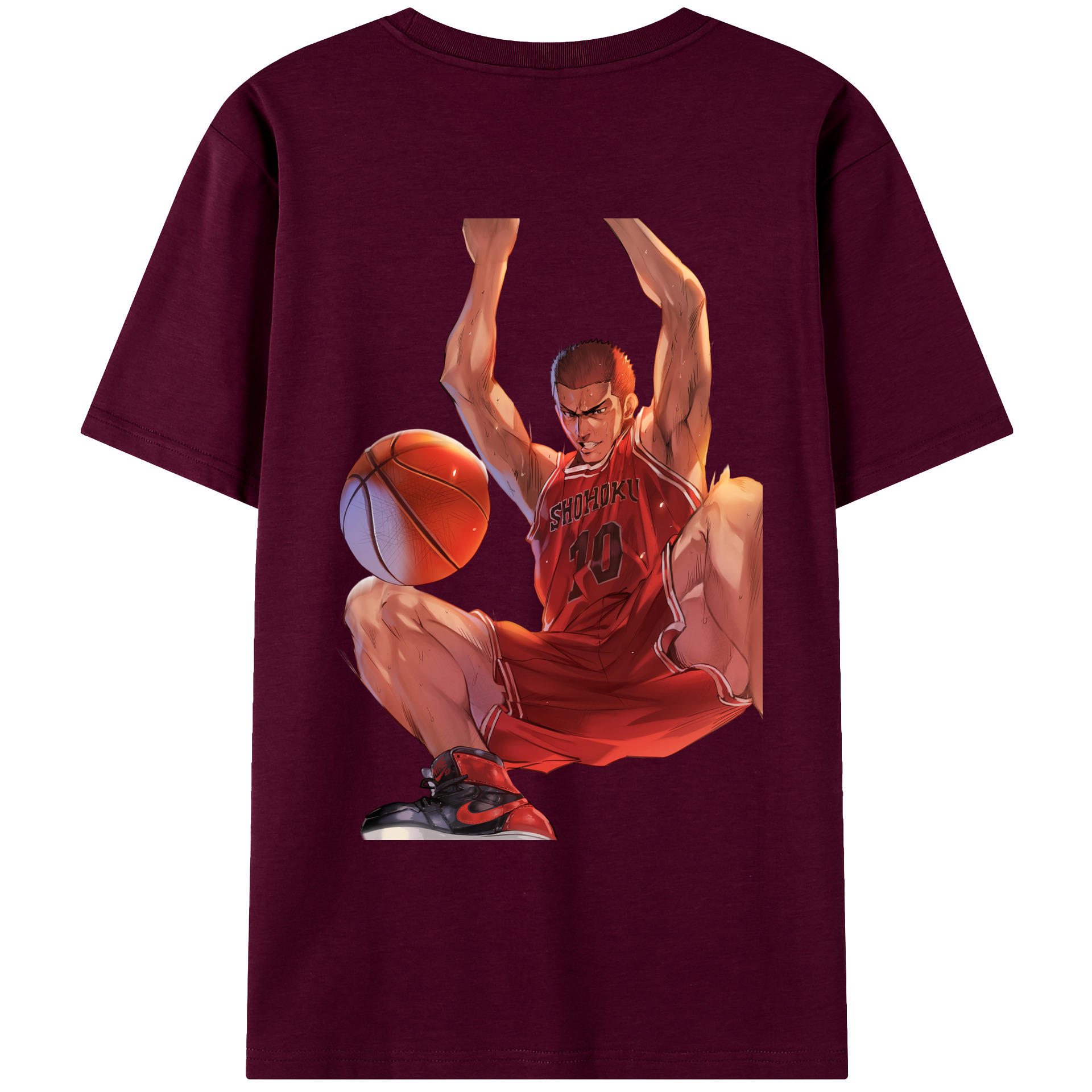 SLAM DUNK／スラムダンク レディース半袖Tシャツ(バックプリント)